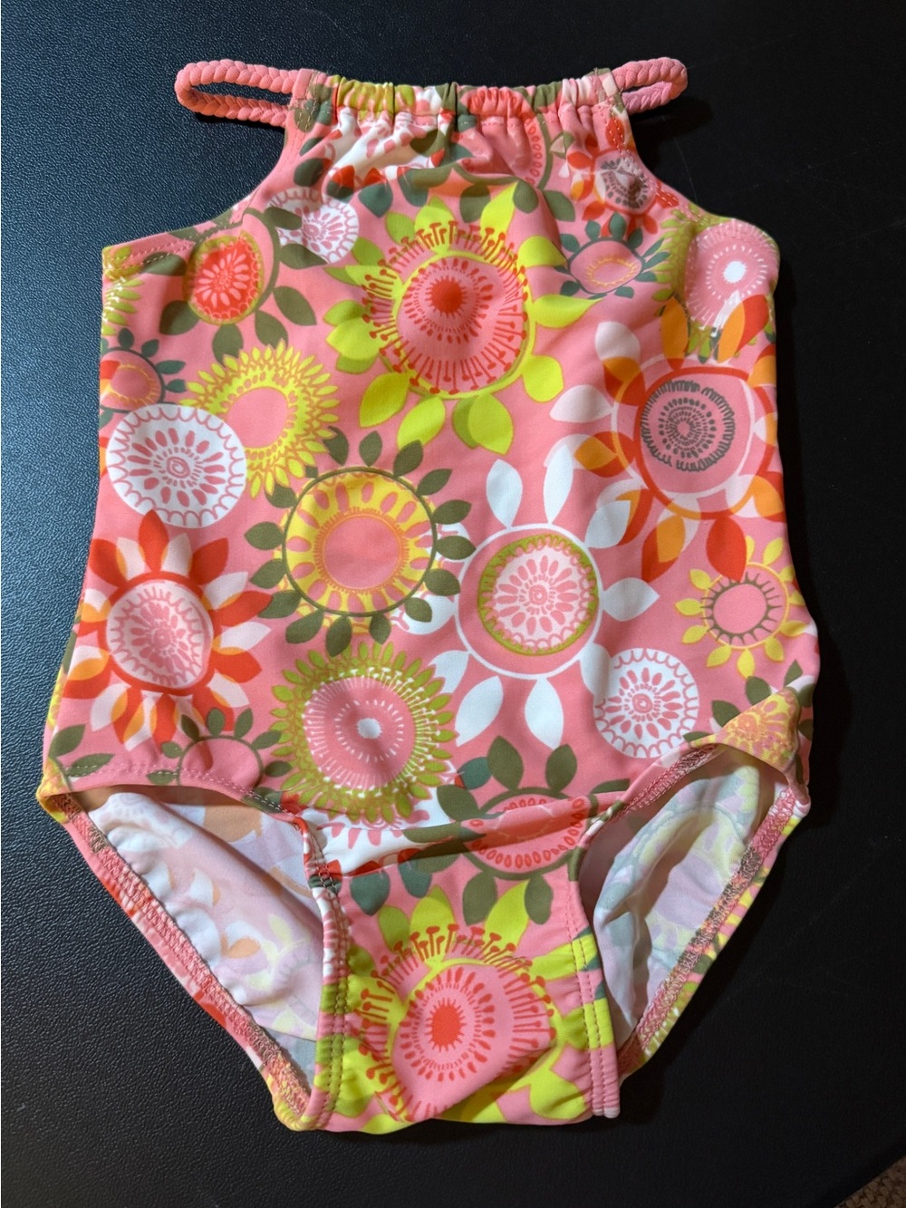 NWT Baby GAP Pink Floral Toddler One-Piece Size 18-24 Months
